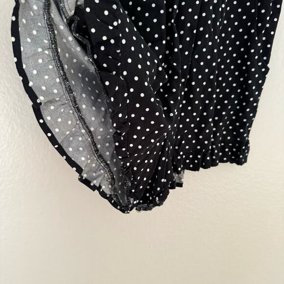 Forever 21 Women's Polka Dot Romper Tank V Neck Sleeveless Top Size Small - Picture 4 of 9